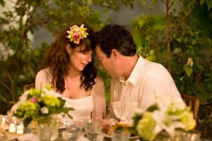 Couple's moment of silent reflection and prayer
