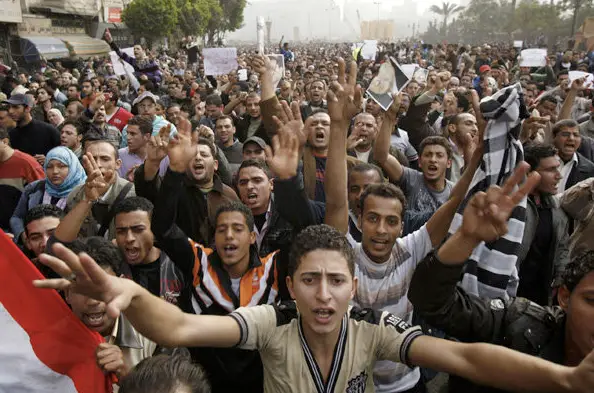 Protest in downtown Cairo, Egypt Protest in downtown Cairo, Egypt