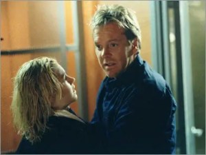 Kiefer Sutherland, Elisha Cuthbert, 24 Season 1 finale