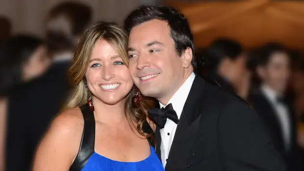 Jimmy Fallon and Nancy Juvonen