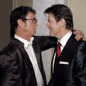 Lou Reed with David Bowie in 2007.