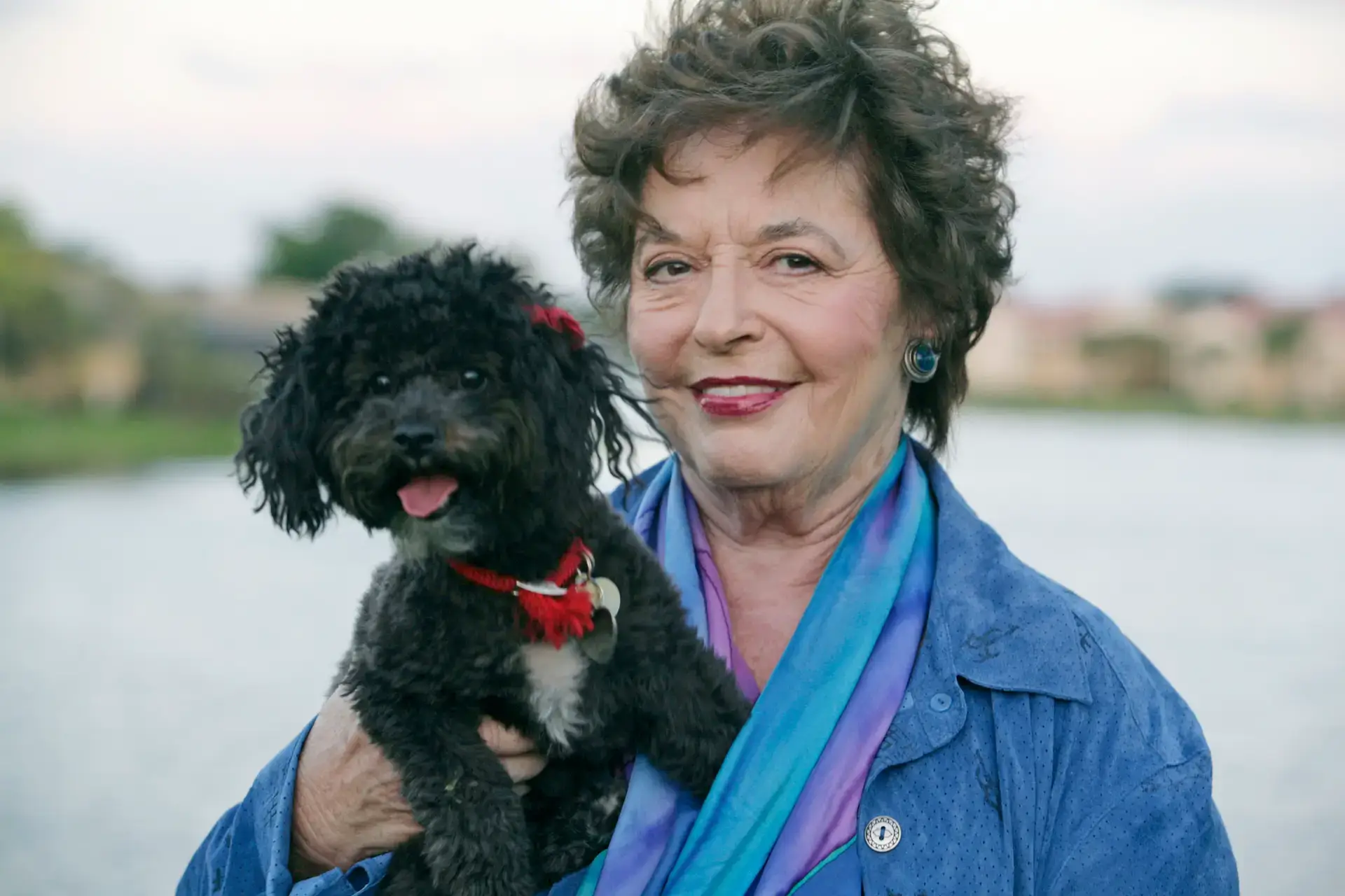 Lori Heyman Gordon with her beloved Morri