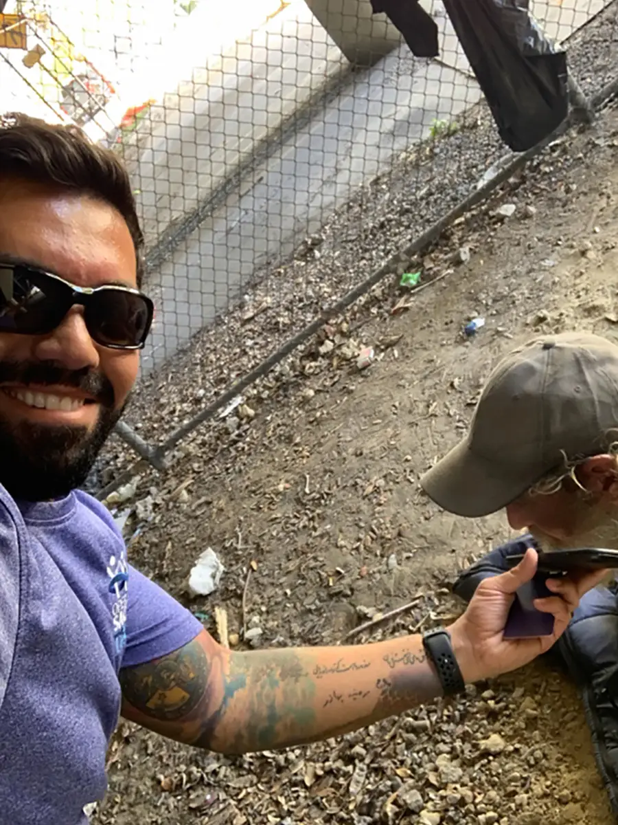 Reaching homeless veteran in Miami