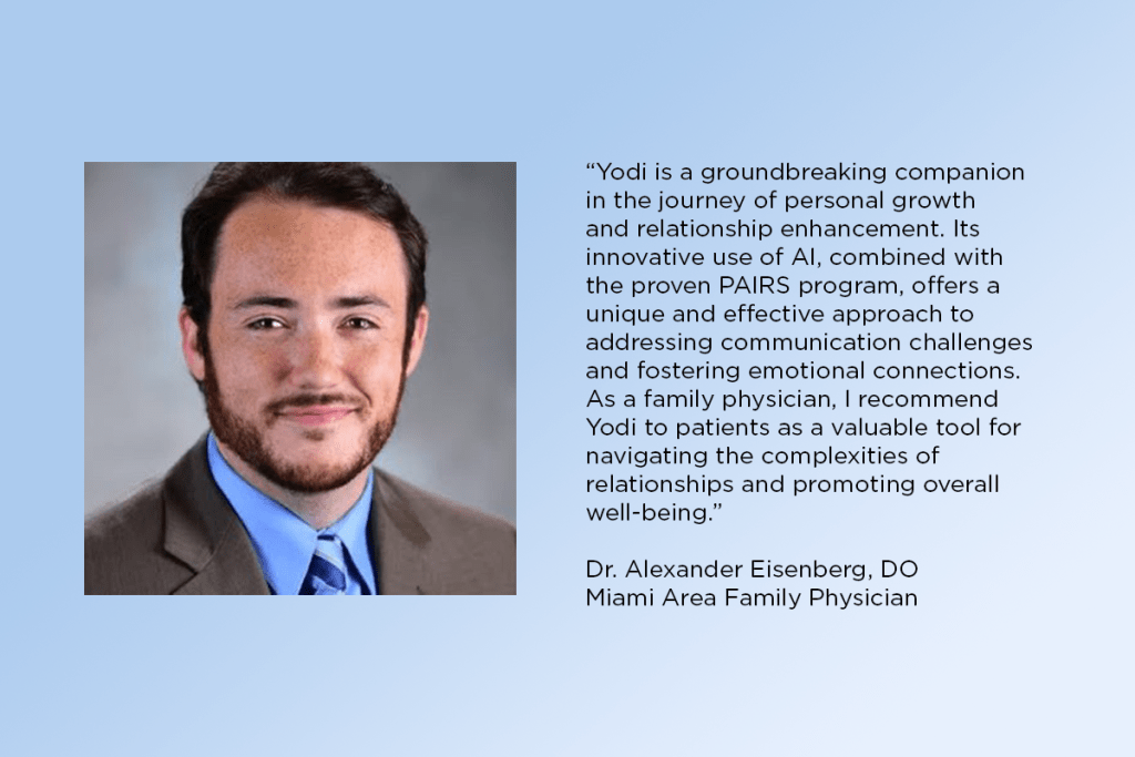 Dr. Alexander Eisenberg PAIRS Yodi Relationship Coach.