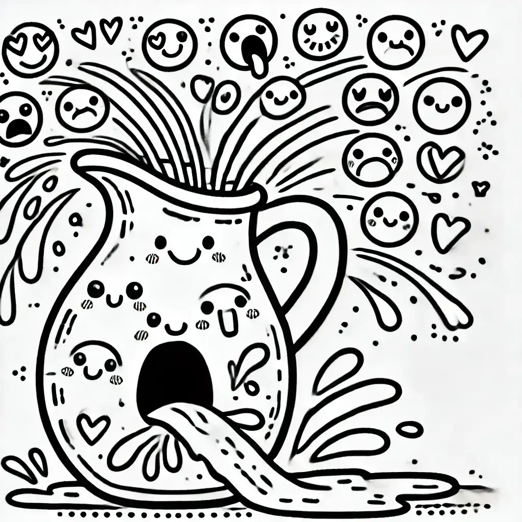 Emotional Jug for coloring