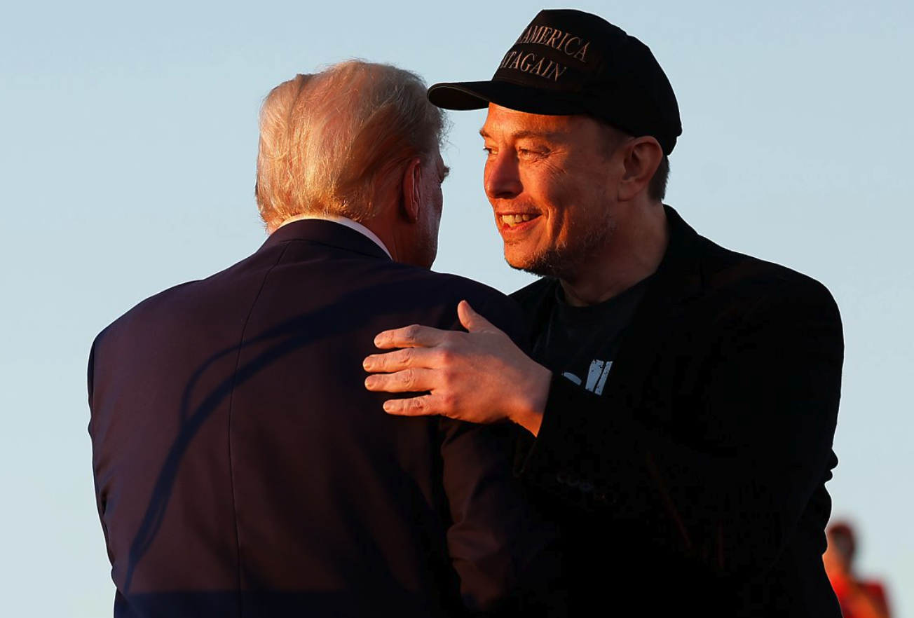 Trump Musk Embrace